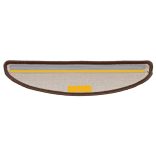 15 db barna félkör alakú lépcsőszőnyeg 56 x 17 x 3 cm