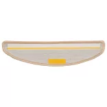 15 db krémszínű, félkör alakú lépcsőszőnyeg 56 x 17 x 3 cm