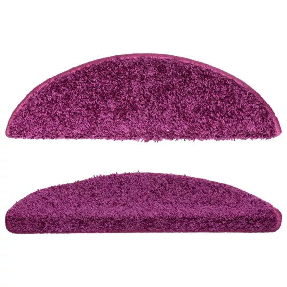 15 db lila félkör alakú lépcsőszőnyeg 56 x 17 x 3 cm