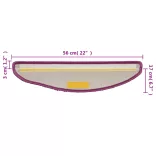 15 db lila félkör alakú lépcsőszőnyeg 56 x 17 x 3 cm