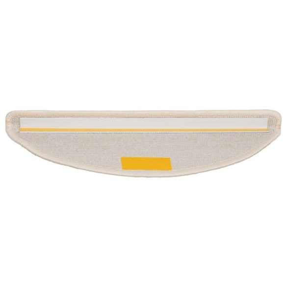 15 db fehér, félkör alakú lépcsőszőnyeg 56 x 17 x 3 cm