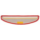 15 db piros, félkör alakú lépcsőszőnyeg 56 x 17 x 3 cm