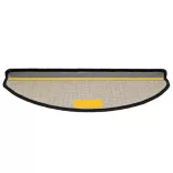 15 db fekete, félkör alakú, nagy lépcsőszőnyeg 65 x 21 x 4 cm