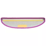 15 db lila, félkör alakú, nagy lépcsőszőnyeg 65 x 21 x 4 cm