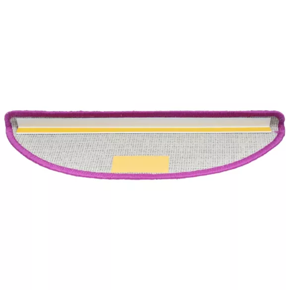 15 db lila, félkör alakú, nagy lépcsőszőnyeg 65 x 21 x 4 cm