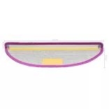 15 db lila, félkör alakú, nagy lépcsőszőnyeg 65 x 21 x 4 cm