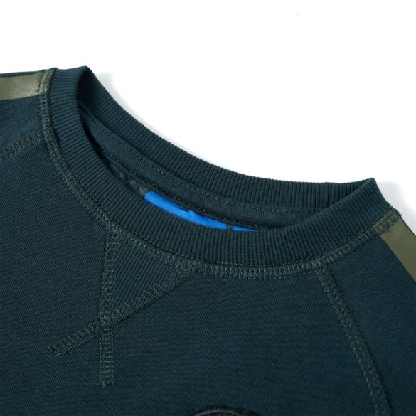 Mohazöld gyerekpulóver 116