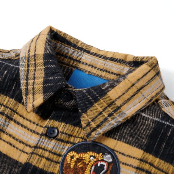 Sárga és fekete kockás gyereking 92