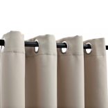 2 db bézs sötétítőfüggöny fémgyűrűkkel 140 x 225 cm