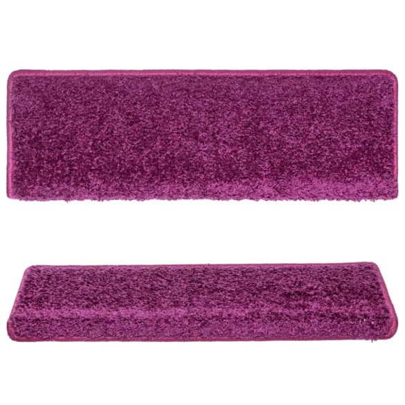 15 db lila lépcsőszőnyeg, téglalap alakú széllel, 65 x 21 x 4 cm