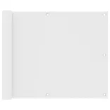 fehér oxford-szövet erkélyparaván 75 x 400 cm