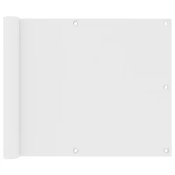 fehér oxford-szövet erkélyparaván 75 x 400 cm