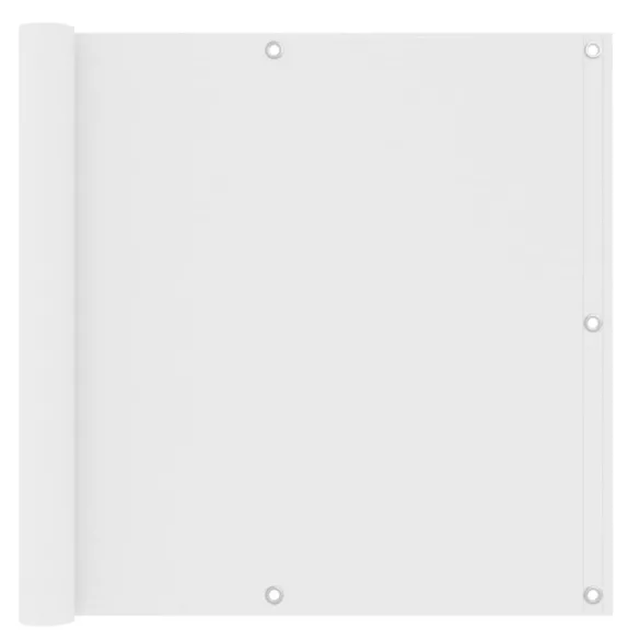 fehér oxford-szövet erkélyparaván 90 x 400 cm