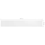 fehér oxford-szövet erkélyparaván 90 x 600 cm