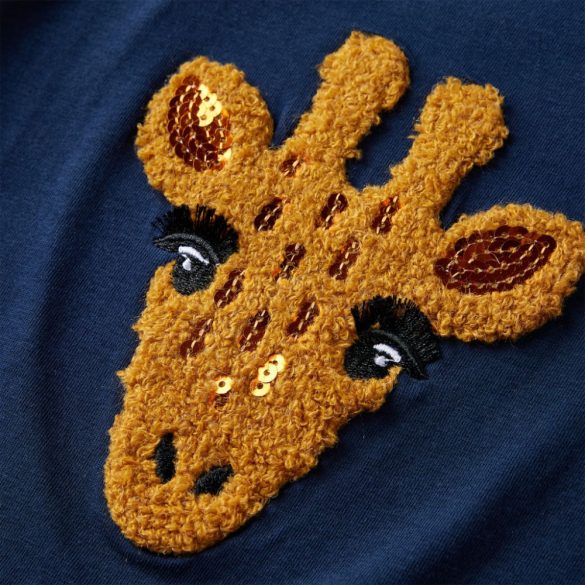 Tengerészkék hosszú ujjú gyerekpóló 116