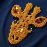 Tengerészkék hosszú ujjú gyerekpóló 128