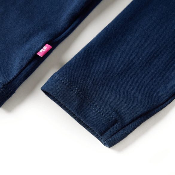 Tengerészkék hosszú ujjú gyerekpóló 128