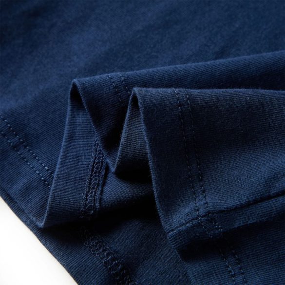 Tengerészkék hosszú ujjú gyerekpóló 128