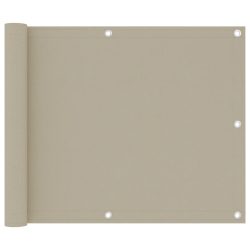 bézs oxford-szövet erkélyparaván 75 x 300 cm