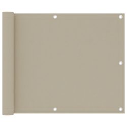 bézs oxford-szövet erkélyparaván 75 x 500 cm