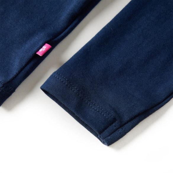 Tengerészkék hosszú ujjú gyerekpóló 140