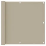 bézs oxford-szövet erkélyparaván 90 x 300 cm