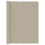 bézs oxford-szövet erkélyparaván 120 x 300 cm