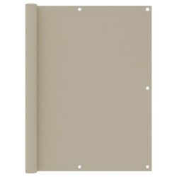 bézs oxford-szövet erkélyparaván 120 x 300 cm