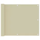 krémszínű oxford-szövet erkélynapellenző 75 x 300 cm