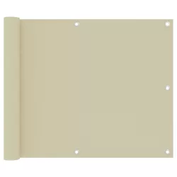 krémszínű oxford-szövet erkélynapellenző 75 x 300 cm