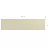 krémszínű oxford-szövet erkélynapellenző 75 x 300 cm