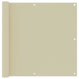 krémszínű oxford-szövet erkélynapellenző 90 x 500 cm