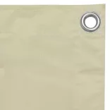 krémszínű oxford-szövet erkélynapellenző 120 x 300 cm