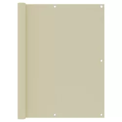 krémszínű oxford-szövet erkélynapellenző 120 x 400 cm