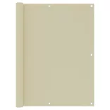 krémszínű oxford-szövet erkélynapellenző 120 x 600 cm