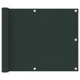 sötétzöld oxford-szövet erkélynapellenző 75 x 400 cm