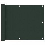 sötétzöld oxford-szövet erkélyparaván 75 x 600 cm