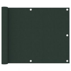 sötétzöld oxford-szövet erkélyparaván 75 x 600 cm