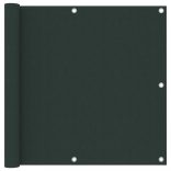 sötétzöld oxford-szövet erkélynapellenző 90 x 300 cm