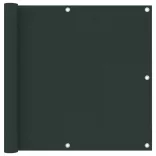 sötétzöld oxford-szövet erkélyparaván 90 x 600 cm