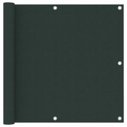 sötétzöld oxford-szövet erkélyparaván 90 x 600 cm