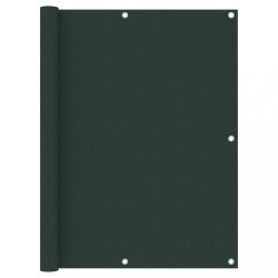 sötétzöld oxford-szövet erkélyparaván 120 x 400 cm