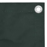 sötétzöld oxford-szövet erkélyparaván 120 x 500 cm