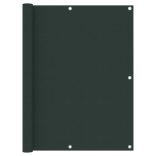 sötétzöld oxford-szövet erkélyparaván 120 x 600 cm