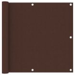 barna oxford-szövet erkélyparaván 90 x 600 cm