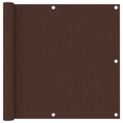 barna oxford-szövet erkélyparaván 90 x 600 cm