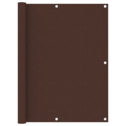 barna oxford-szövet erkélyparaván 120 x 600 cm