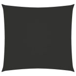 antracitszürke négyzet alakú oxford-szövet napvitorla 4 x 4 m