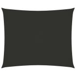 antracitszürke téglalap alakú oxford-szövet napvitorla 2 x 3 m
