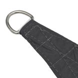 antracitszürke téglalap alakú oxford-szövet napvitorla 2 x 3 m